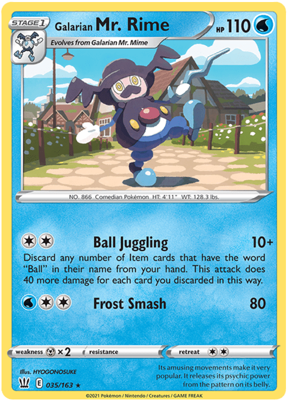 Galarian Mr. Rime (035/163) [Sword & Shield: Battle Styles] Pokemon Single Pokémon  | Multizone: Comics And Games