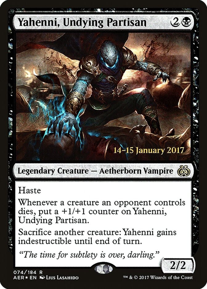 Yahenni, Undying Partisan [Aether Revolt Prerelease Promos] MTG Single Magic: The Gathering  | Multizone: Comics And Games