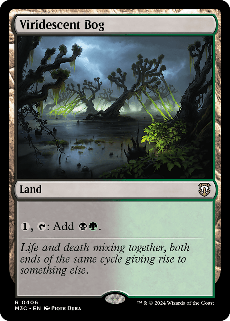 Viridescent Bog (Ripple Foil) [Modern Horizons 3 Commander] MTG Single Magic: The Gathering  | Multizone: Comics And Games