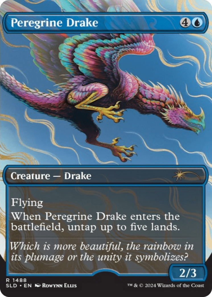 Peregrine Drake (Rainbow Foil) [Secret Lair Drop Series] MTG Single Magic: The Gathering  | Multizone: Comics And Games