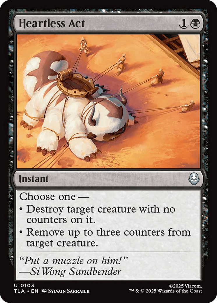 Heartless Act [Avatar: The Last Airbender] MTG Single Magic: The Gathering  | Multizone: Comics And Games
