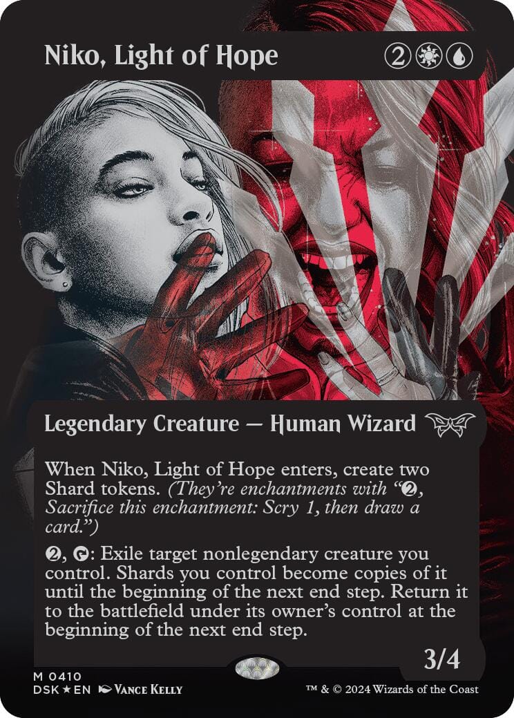 Niko, Light of Hope (Showcase) (Textured) [Duskmourn: House of Horror] MTG Single Magic: The Gathering  | Multizone: Comics And Games