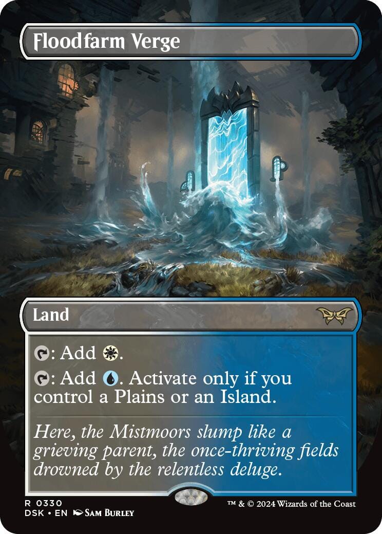 Floodfarm Verge (Borderless) [Duskmourn: House of Horror] MTG Single Magic: The Gathering  | Multizone: Comics And Games
