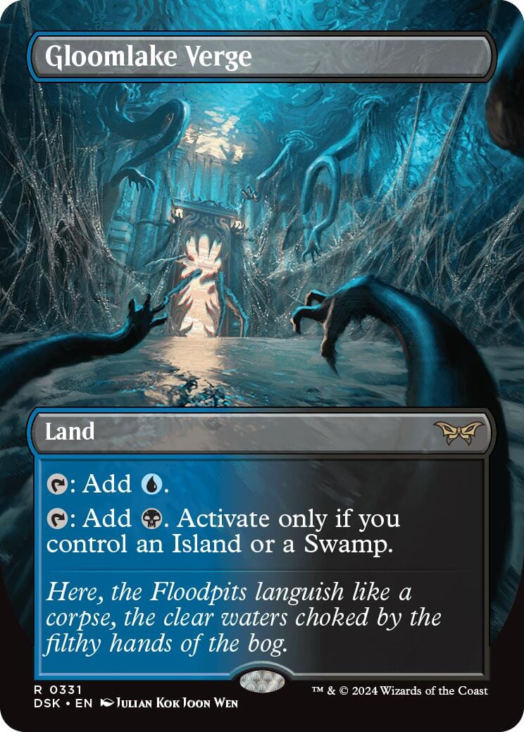 Gloomlake Verge (Borderless) [Duskmourn: House of Horror] MTG Single Magic: The Gathering  | Multizone: Comics And Games