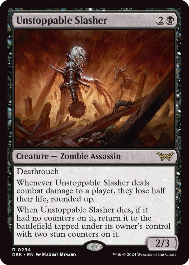 Unstoppable Slasher (0294) [Duskmourn: House of Horror] MTG Single Magic: The Gathering  | Multizone: Comics And Games