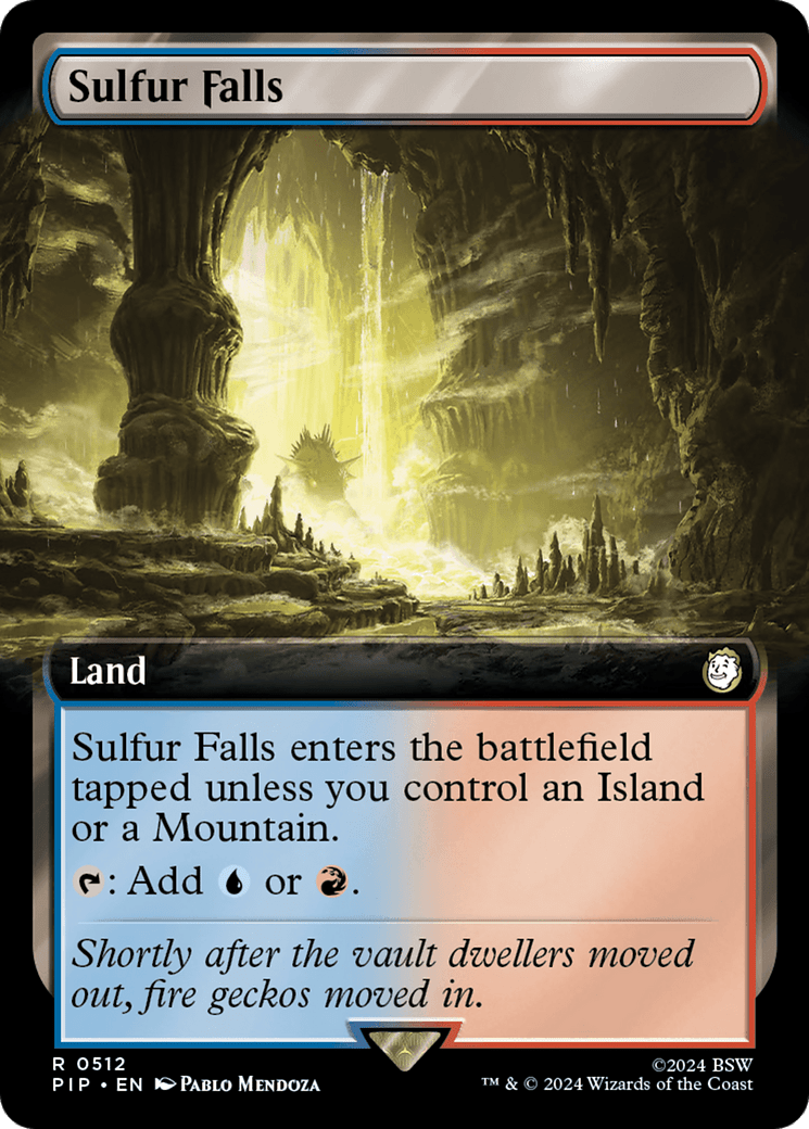 Sulfur Falls (Extended Art) [Fallout] MTG Single Magic: The Gathering  | Multizone: Comics And Games