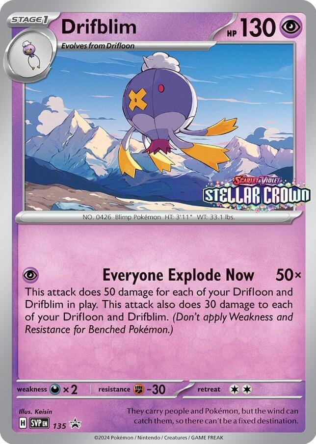 Drifblim (SVP135) [Scarlet & Violet: Black Star Promos] Pokemon Single Pokémon  | Multizone: Comics And Games