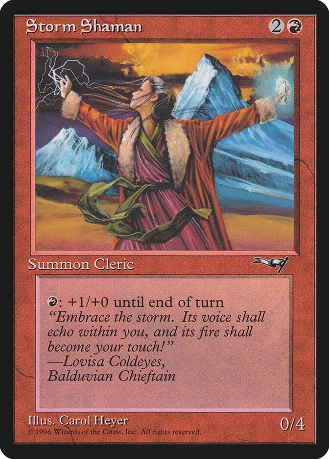 Storm Shaman (Female) [Alliances] MTG Single Magic: The Gathering  | Multizone: Comics And Games