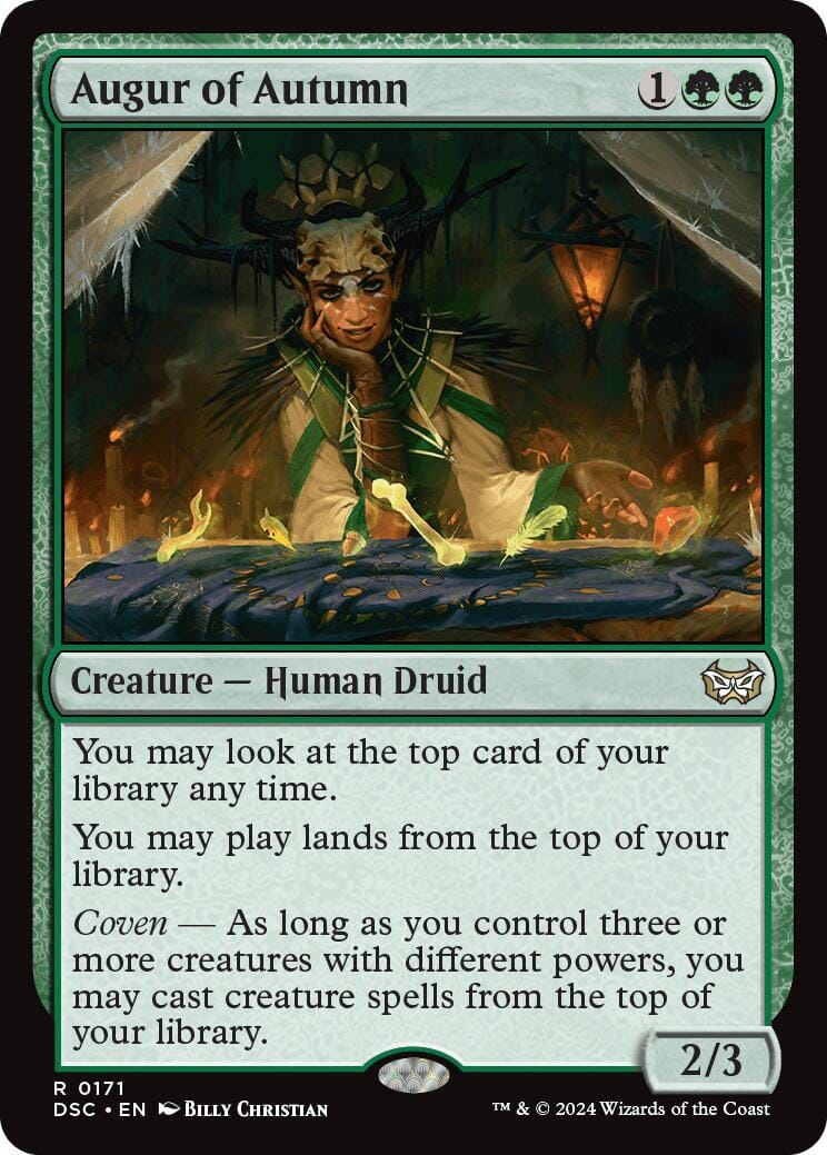 Augur of Autumn [Duskmourn: House of Horror Commander] MTG Single Magic: The Gathering  | Multizone: Comics And Games