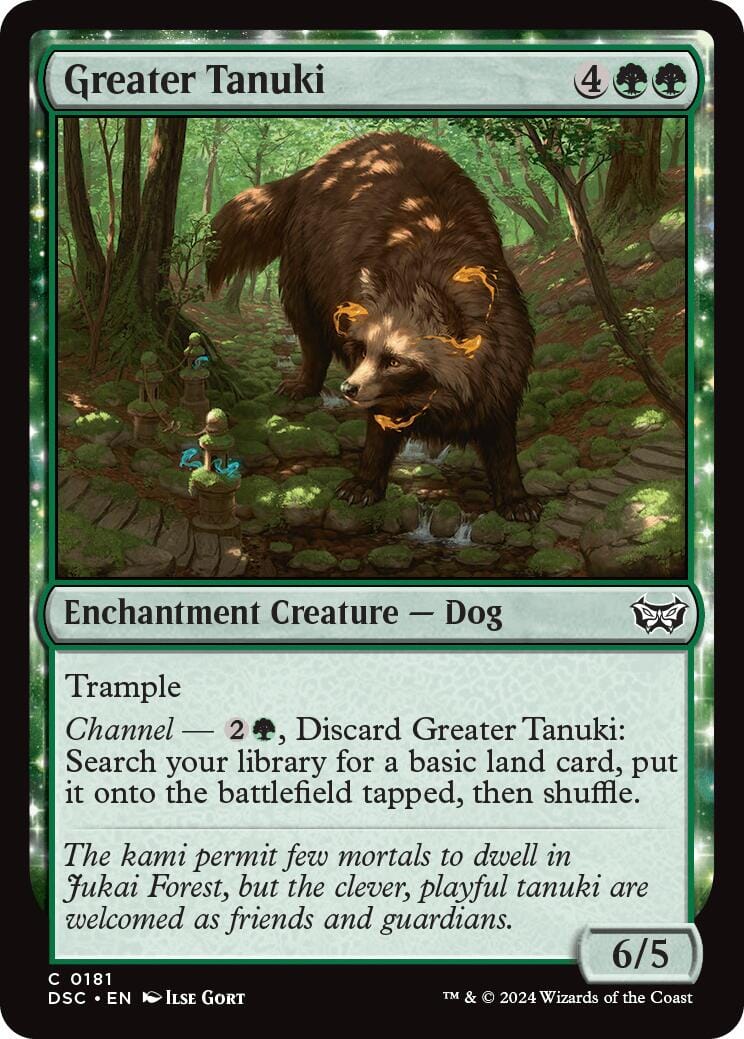 Greater Tanuki [Duskmourn: House of Horror Commander] MTG Single Magic: The Gathering  | Multizone: Comics And Games