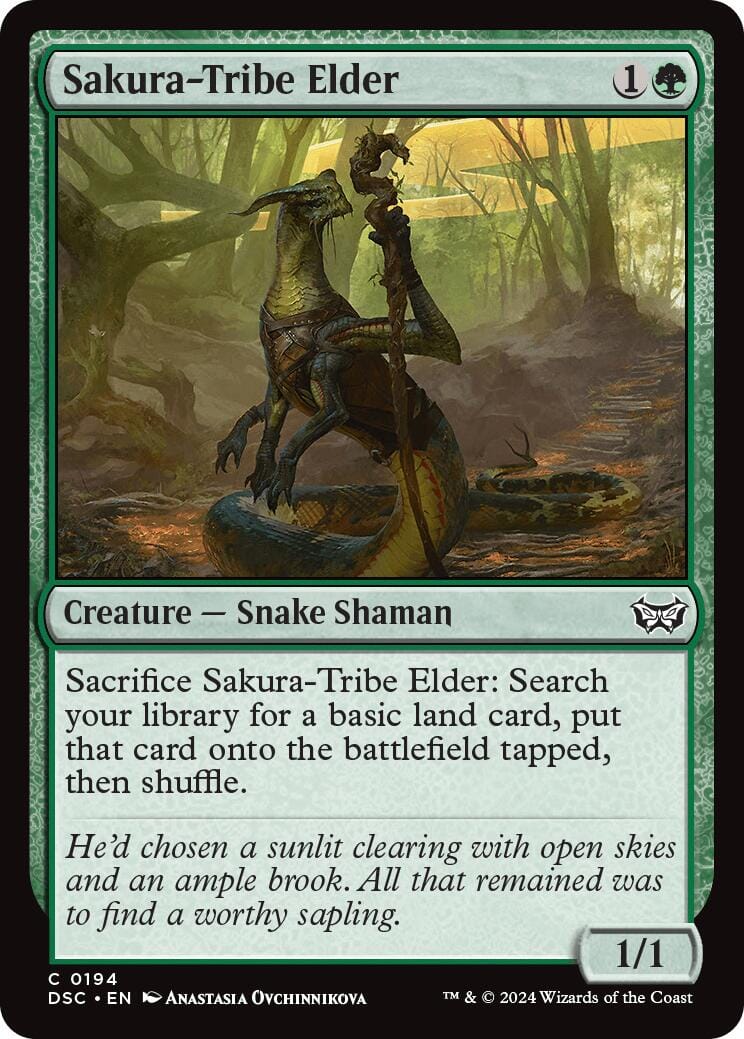 Sakura-Tribe Elder [Duskmourn: House of Horror Commander] MTG Single Magic: The Gathering  | Multizone: Comics And Games