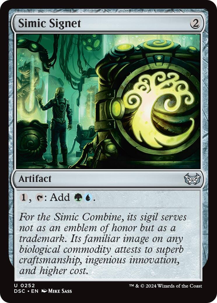Simic Signet [Duskmourn: House of Horror Commander] MTG Single Magic: The Gathering  | Multizone: Comics And Games