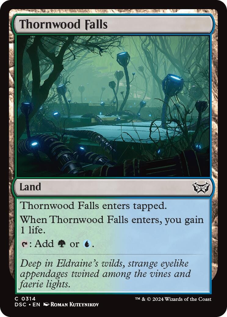 Thornwood Falls [Duskmourn: House of Horror Commander] MTG Single Magic: The Gathering  | Multizone: Comics And Games