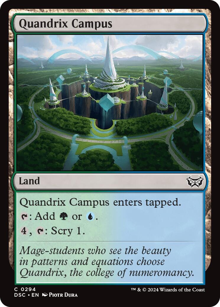 Quandrix Campus [Duskmourn: House of Horror Commander] MTG Single Magic: The Gathering  | Multizone: Comics And Games