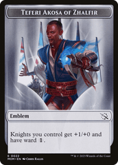 Treasure (21) // Teferi Akosa of Zhalfir Emblem Double-Sided Token [March of the Machine Tokens] MTG Single Magic: The Gathering  | Multizone: Comics And Games