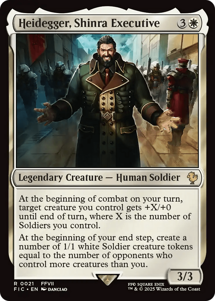 Heidegger, Shinra Executive [FINAL FANTASY Commander] MTG Single Magic: The Gathering  | Multizone: Comics And Games