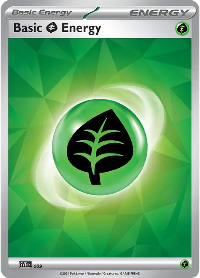 Basic Grass Energy (009)(Holo) [Scarlet & Violet: Stellar Crown] Pokemon Single Pokémon  | Multizone: Comics And Games