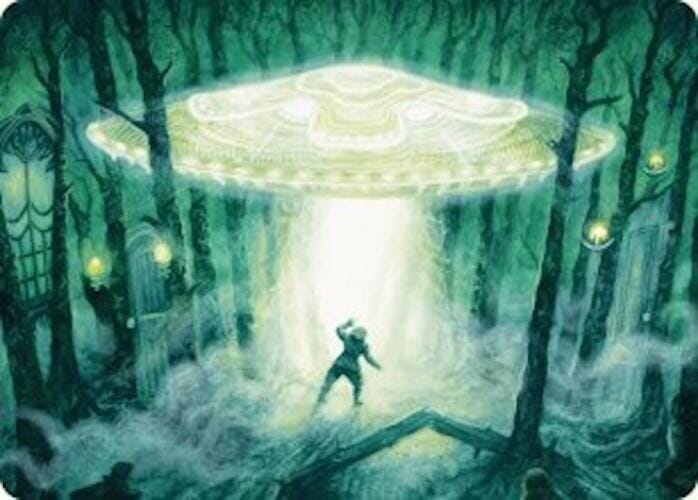 Unidentified Hovership Art Card [Duskmourn: House of Horror Art Series] MTG Single Magic: The Gathering  | Multizone: Comics And Games