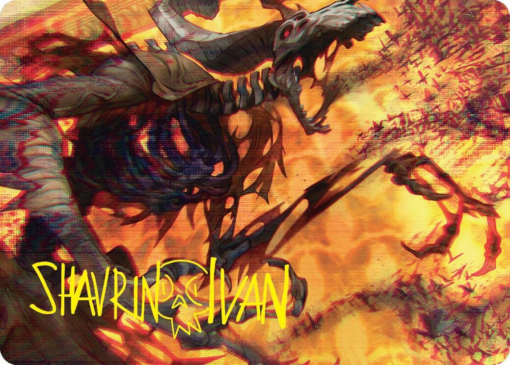 Unwanted Remake Art Card (Gold-Stamped Signature) [Duskmourn: House of Horror Art Series] MTG Single Magic: The Gathering  | Multizone: Comics And Games