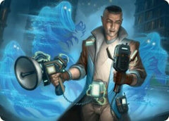 Paranormal Analyst Art Card [Duskmourn: House of Horror Art Series] MTG Single Magic: The Gathering  | Multizone: Comics And Games