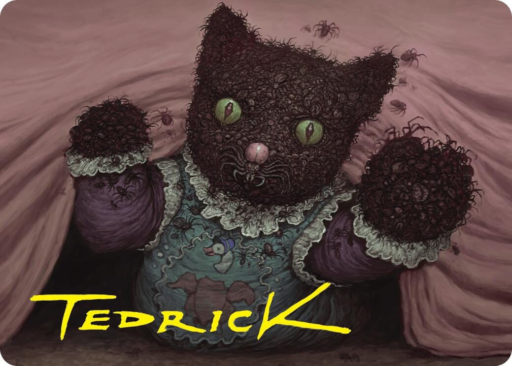Twitching Doll Art Card (Gold-Stamped Signature) [Duskmourn: House of Horror Art Series] MTG Single Magic: The Gathering  | Multizone: Comics And Games