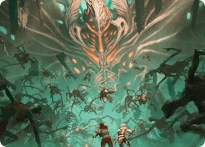 Valgavoth's Onslaught Art Card [Duskmourn: House of Horror Art Series] MTG Single Magic: The Gathering  | Multizone: Comics And Games