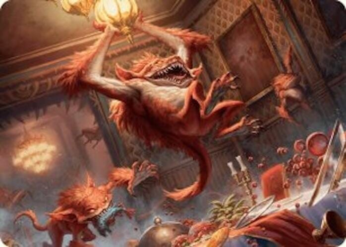 Midnight Mayhem Art Card [Duskmourn: House of Horror Art Series] MTG Single Magic: The Gathering  | Multizone: Comics And Games