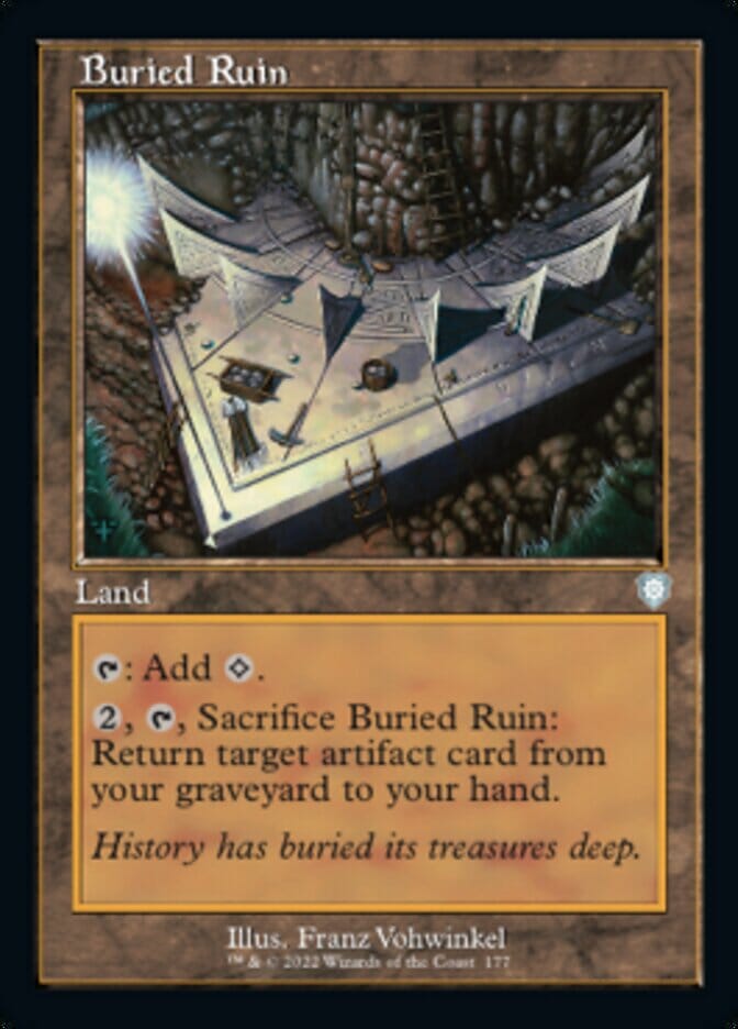 Buried Ruin (Retro) [The Brothers' War Commander] MTG Single Magic: The Gathering  | Multizone: Comics And Games