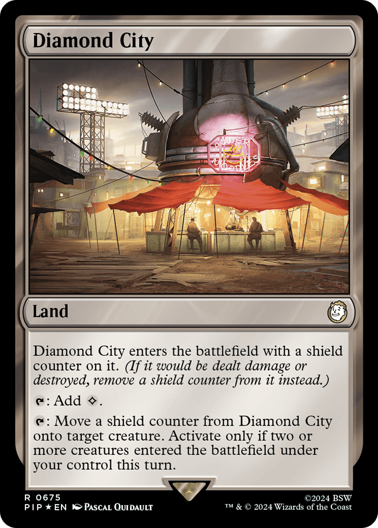 Diamond City (Surge Foil) [Fallout] MTG Single Magic: The Gathering  | Multizone: Comics And Games