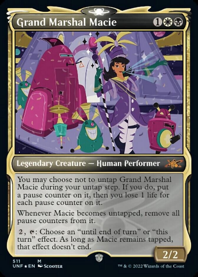 Grand Marshal Macie (Showcase) (Galaxy Foil) [Unfinity] MTG Single Magic: The Gathering  | Multizone: Comics And Games