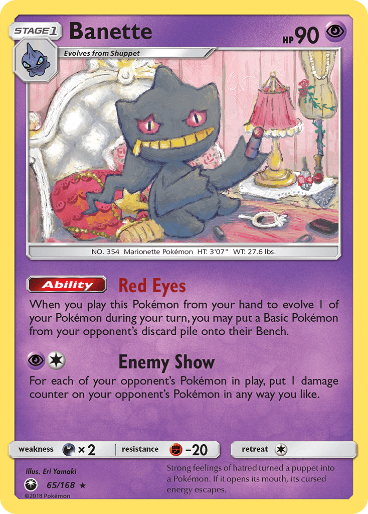 Banette (65/168) [Sun & Moon: Celestial Storm] Pokemon Single Pokémon  | Multizone: Comics And Games