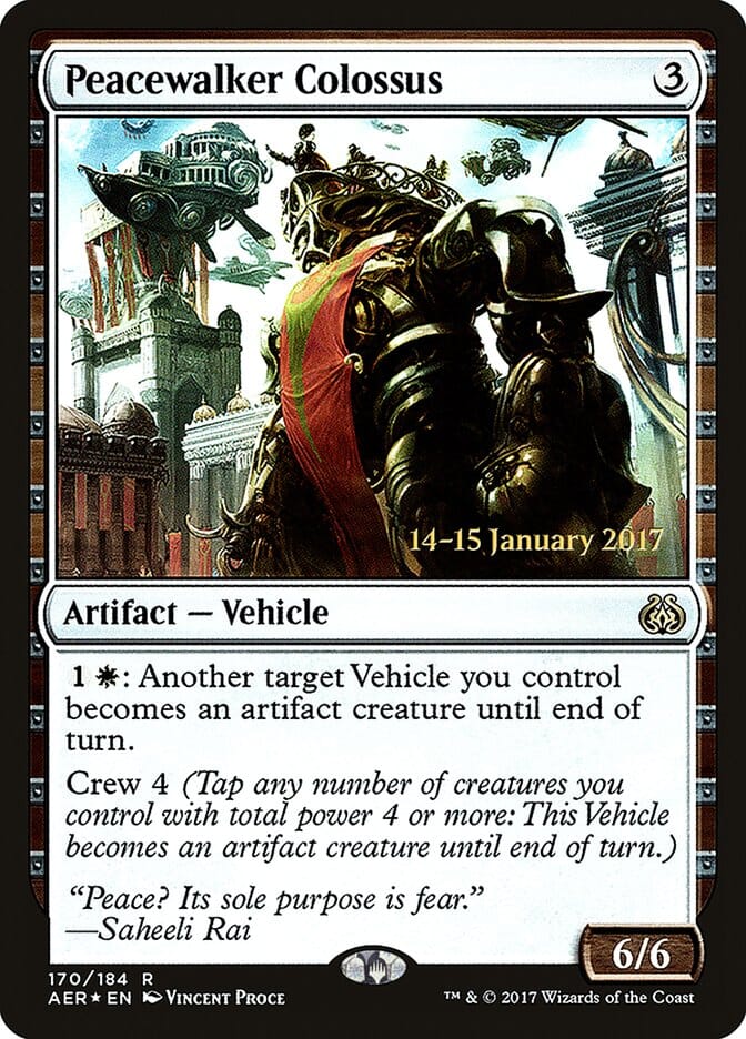 Peacewalker Colossus [Aether Revolt Prerelease Promos] MTG Single Magic: The Gathering  | Multizone: Comics And Games