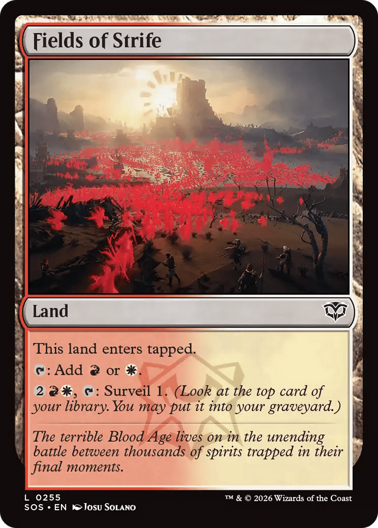 Fields of Strife [Secrets of Strixhaven] MTG Single Magic: The Gathering  | Multizone: Comics And Games
