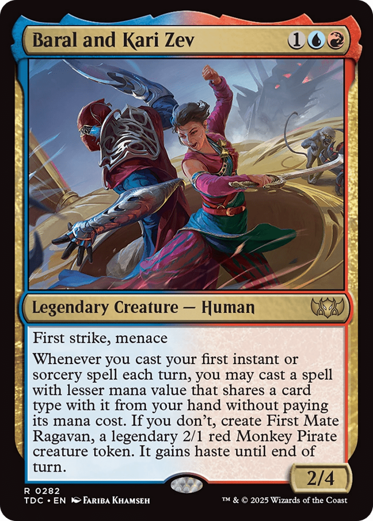 Baral and Kari Zev [Tarkir: Dragonstorm Commander] MTG Single Magic: The Gathering  | Multizone: Comics And Games