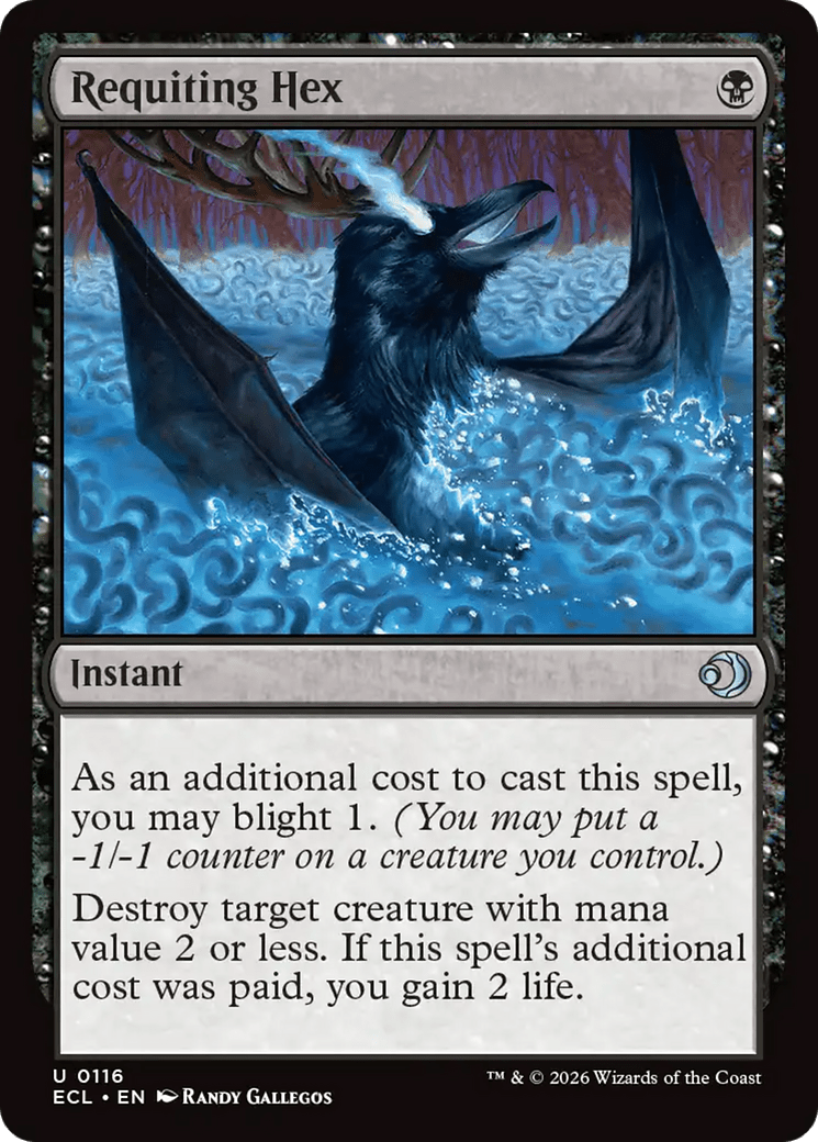 Requiting Hex [Lorwyn Eclipsed] MTG Single Magic: The Gathering  | Multizone: Comics And Games