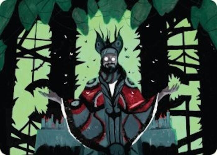 Victor, Valgavoth's Seneschal Art Card (23/54) [Duskmourn: House of Horror Art Series] MTG Single Magic: The Gathering  | Multizone: Comics And Games