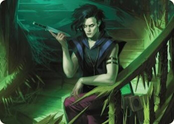 Winter, Misanthropic Guide Art Card [Duskmourn: House of Horror Art Series] MTG Single Magic: The Gathering  | Multizone: Comics And Games
