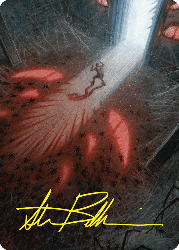 Fear My Authority Art Card (Gold-Stamped Signature) [Duskmourn: House of Horror Art Series] MTG Single Magic: The Gathering  | Multizone: Comics And Games