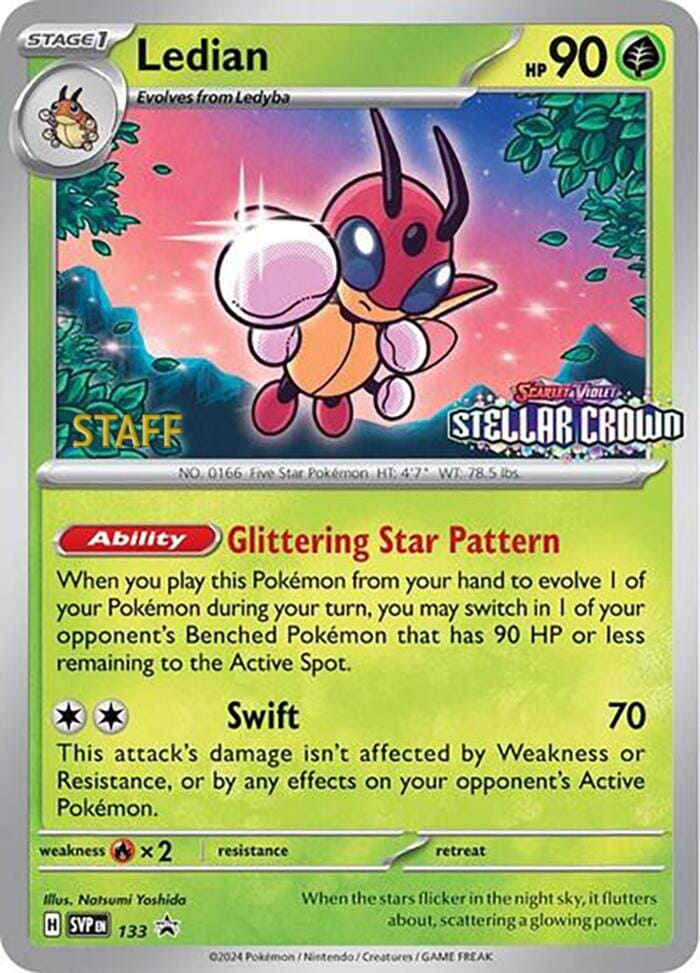 Ledian (133) (Staff Promo) [Scarlet & Violet: Black Star Promos] Pokemon Single Pokémon  | Multizone: Comics And Games