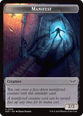 Shard // Manifest Double-Sided Token [Duskmourn: House of Horror Tokens] MTG Single Magic: The Gathering  | Multizone: Comics And Games