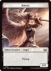 Angel // Treasure Double-Sided Token [Duskmourn: House of Horror Commander Tokens] MTG Single Magic: The Gathering  | Multizone: Comics And Games