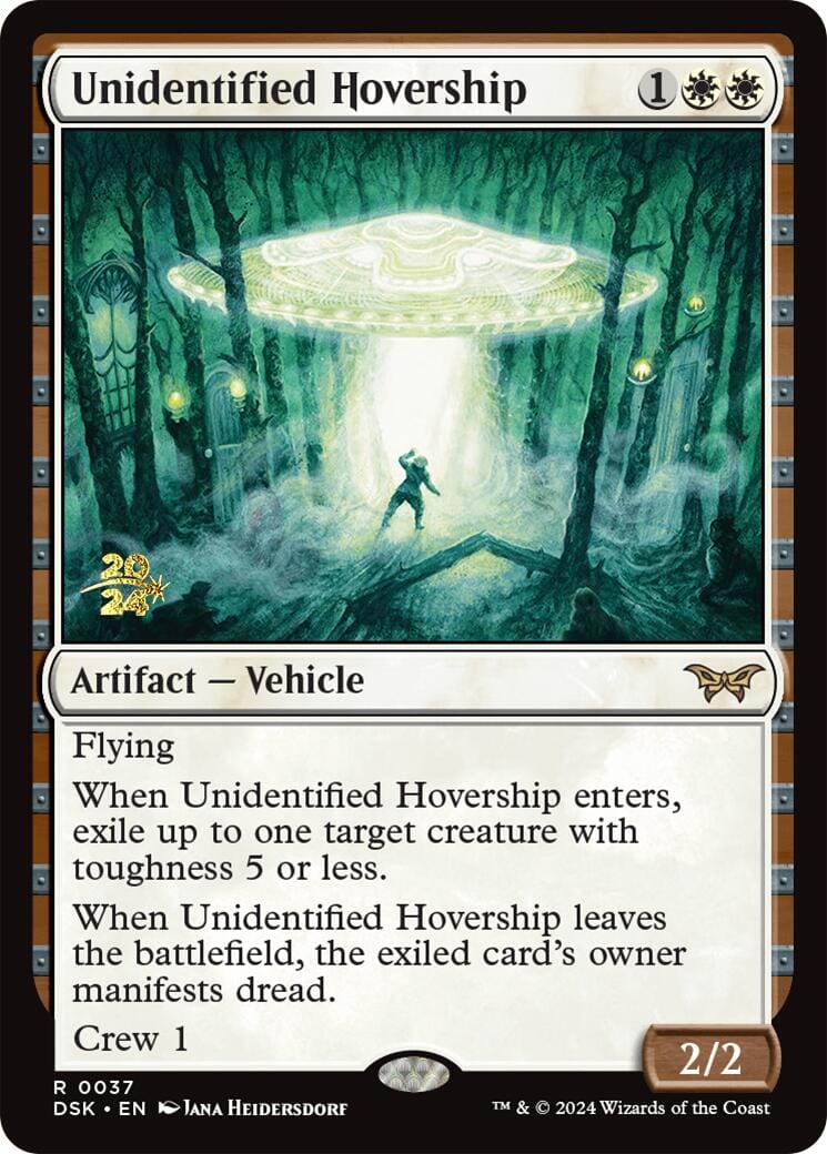 Unidentified Hovership [Duskmourn: House of Horror Prerelease Promos] MTG Single Magic: The Gathering  | Multizone: Comics And Games
