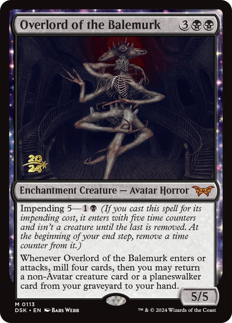 Overlord of the Balemurk [Duskmourn: House of Horror Prerelease Promos] MTG Single Magic: The Gathering  | Multizone: Comics And Games