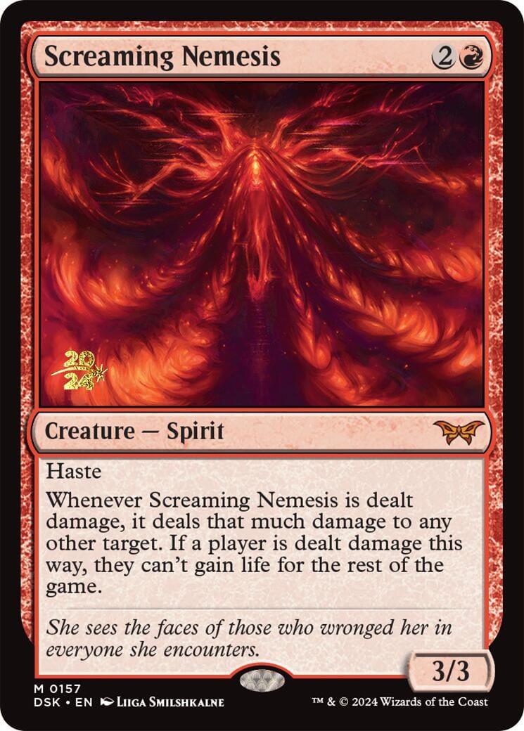 Screaming Nemesis [Duskmourn: House of Horror Prerelease Promos] MTG Single Magic: The Gathering  | Multizone: Comics And Games