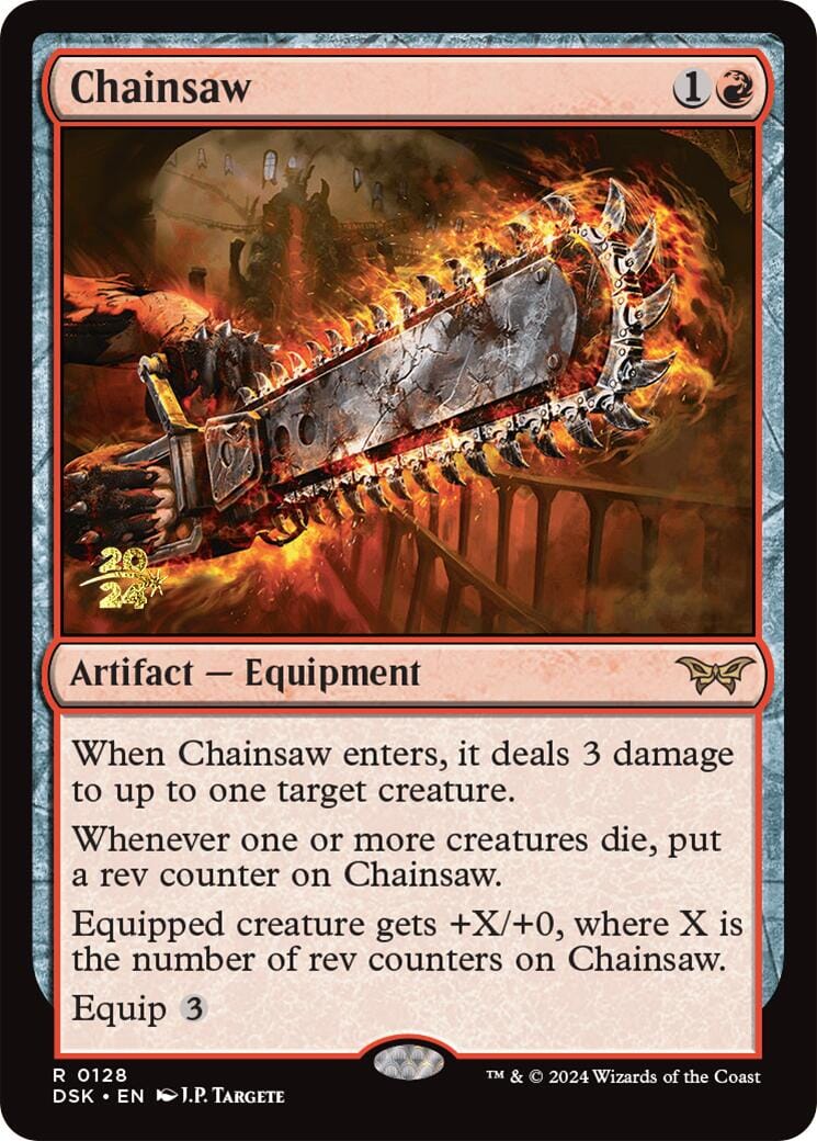 Chainsaw [Duskmourn: House of Horror Prerelease Promos] MTG Single Magic: The Gathering  | Multizone: Comics And Games