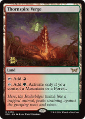 Thornspire Verge [Duskmourn: House of Horror Prerelease Promos] MTG Single Magic: The Gathering  | Multizone: Comics And Games