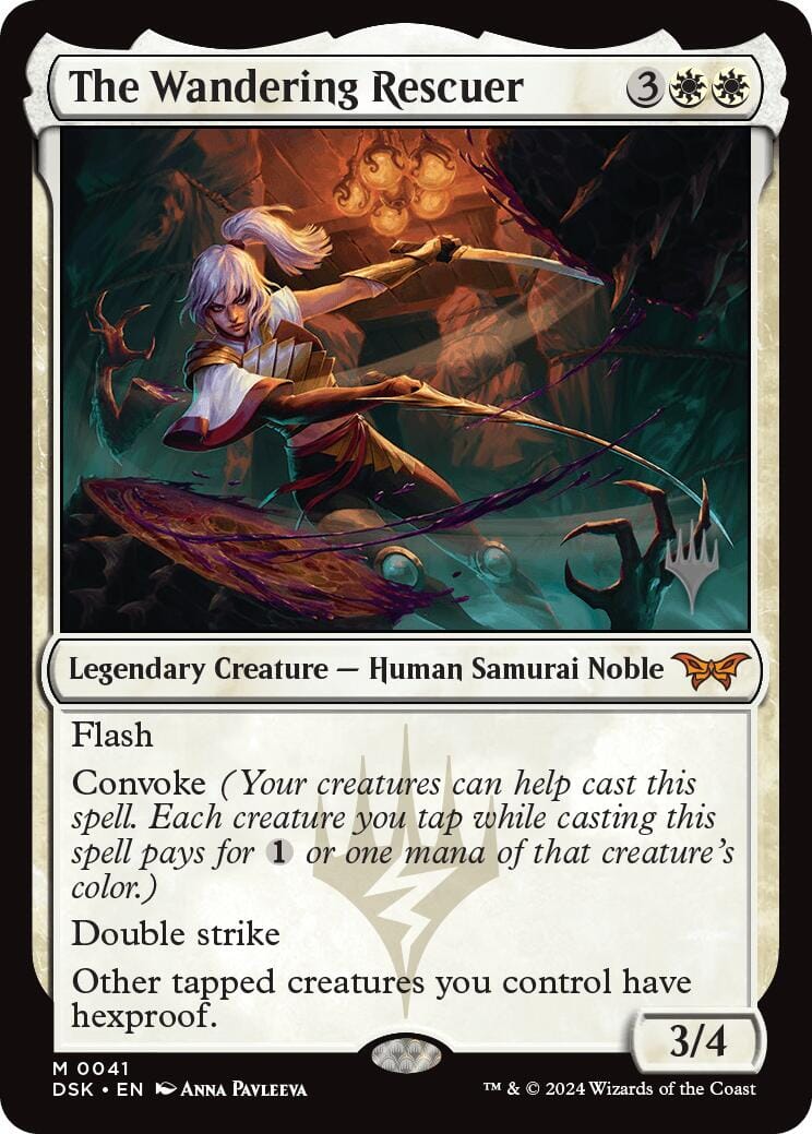 The Wandering Rescuer (Promo Pack) [Duskmourn: House of Horror Promos] MTG Single Magic: The Gathering  | Multizone: Comics And Games