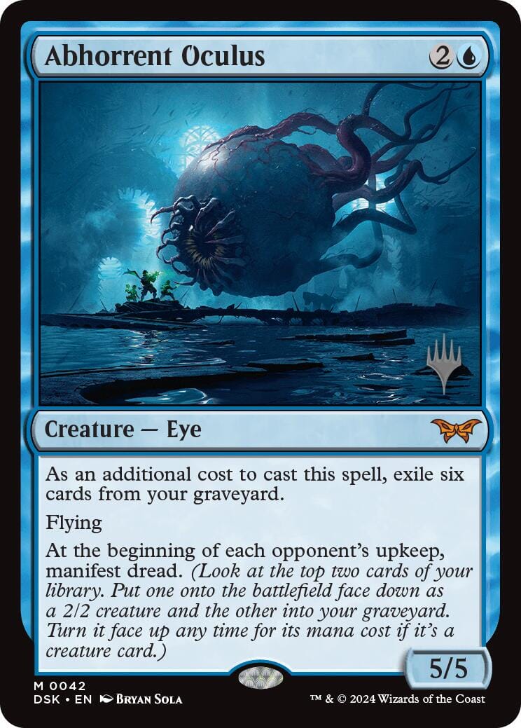 Abhorrent Oculus (Promo Pack) [Duskmourn: House of Horror Promos] MTG Single Magic: The Gathering  | Multizone: Comics And Games