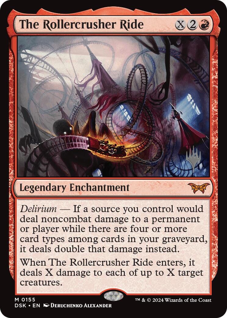 The Rollercrusher Ride (0155) (Promo Pack) [Duskmourn: House of Horror Promos] MTG Single Magic: The Gathering  | Multizone: Comics And Games