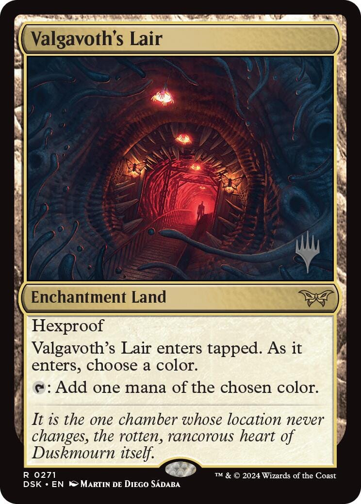 Valgavoth's Lair (Promo Pack) [Duskmourn: House of Horror Promos] MTG Single Magic: The Gathering  | Multizone: Comics And Games